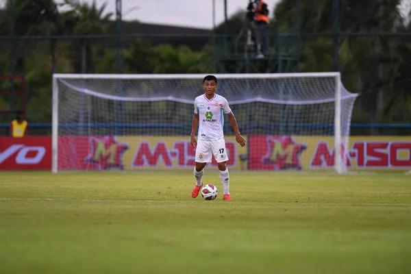 Bangkok Thailand 11Sep2021 Thongchai Fonang Spelare Lumphun Krigare Aktion Thaileague2021 — Stockfoto