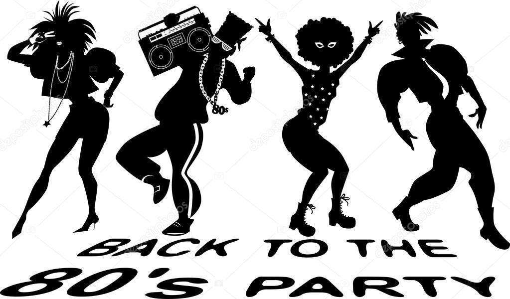80s Party Clip Art