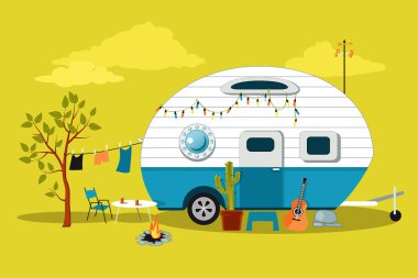 Küçük vintage camper