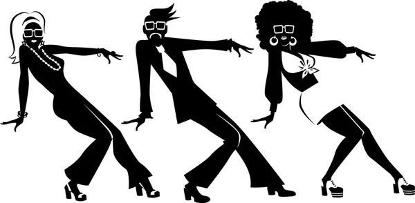 Clip-art de danse disco — Image vectorielle