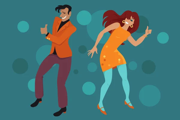 Bailando el autoestopista — Vector de stock