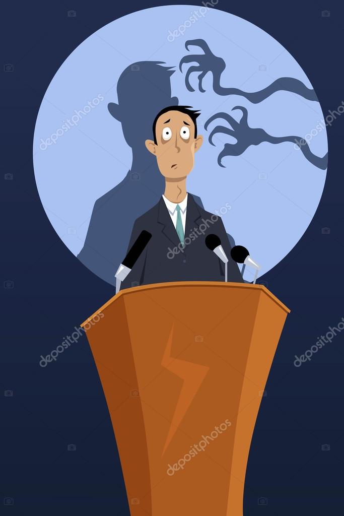 Fear Of Public Speaking Stock Vector Image By ©aleutie 108228782