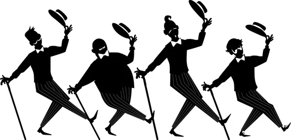 Clip-art del quartetto del barbiere — Vettoriale Stock