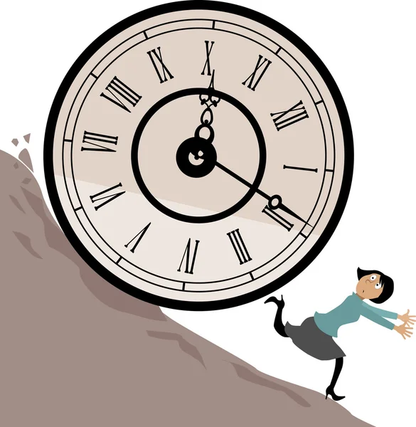 Time management failure — Stock Vector