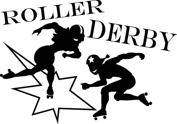 Clip-art de Roller derby — Vector de stock