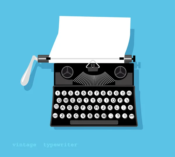 Векторная иллюстрация пишущей машинки — стоковый вектор