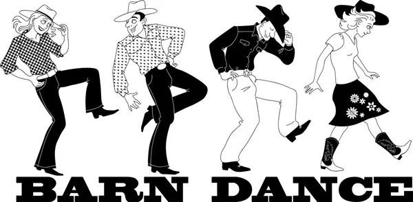 Country western dance Stock Vectors, Royalty Free Country ...