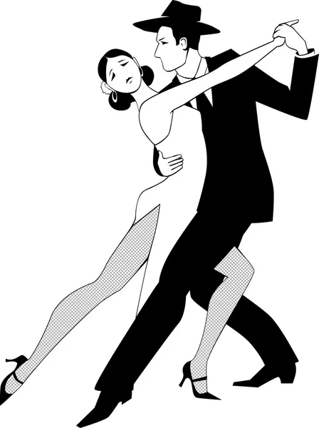 Pinza de tango art — Archivo Imágenes Vectoriales
