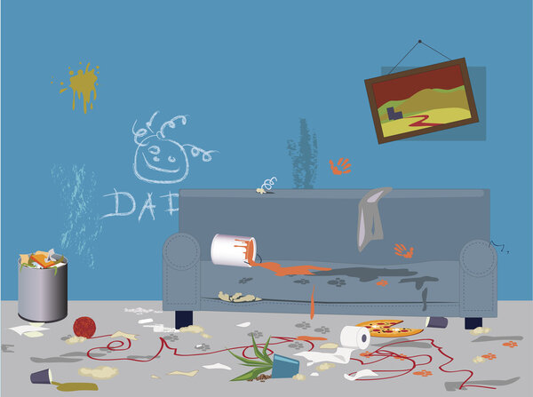 Грязная грязная комната
