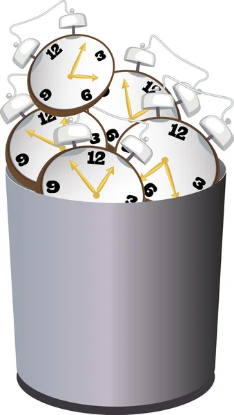 Tijd te verspillen — Stockvector