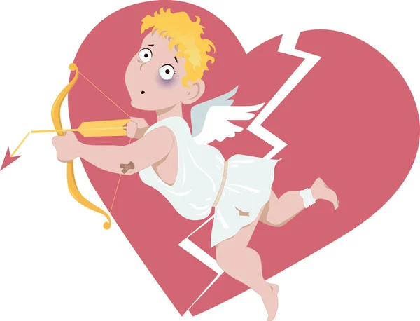 Cupido derrotado — Vector de stock