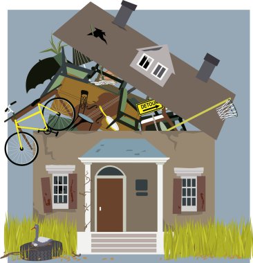Hoarder House clipart