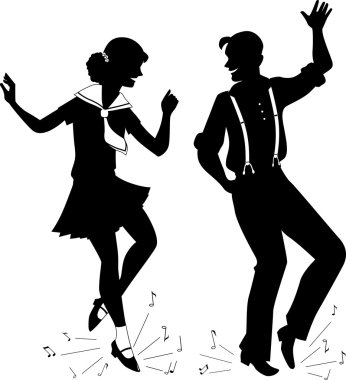 Step dansı siluet