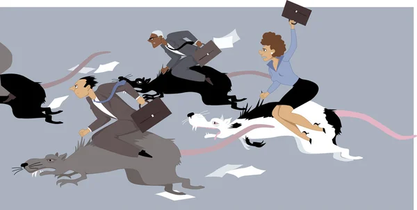 Rat race — Stock Vector