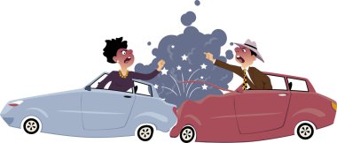 Traffic accident clipart