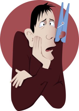 Nasal congestion clipart
