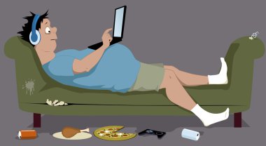 Couch potato clipart