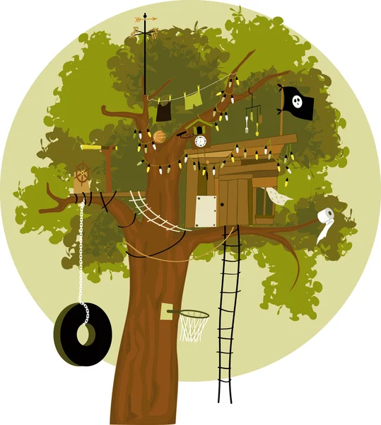 Tree House — Stock Vector