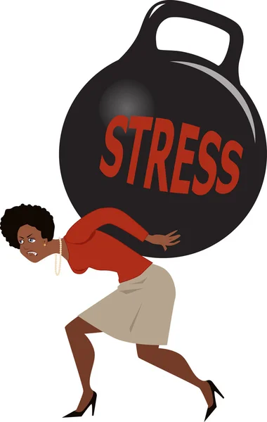 Woman and stress — 스톡 벡터