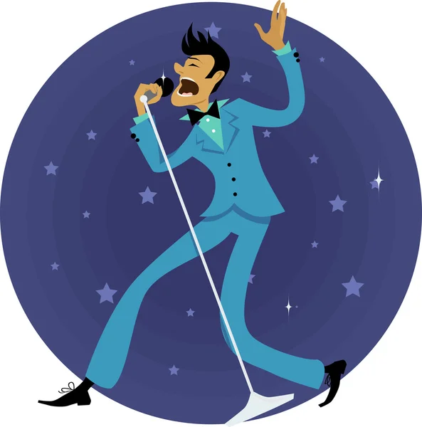 Cantante pop — Vector de stock