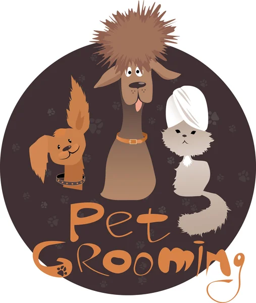 Pet Grooming — Stock Vector