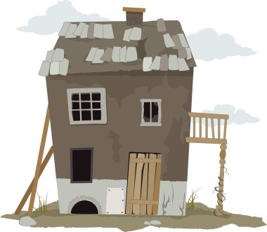 Old cartoon cabin clipart