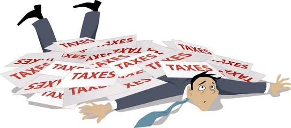 Problemas con los impuestos — Archivo Imágenes Vectoriales