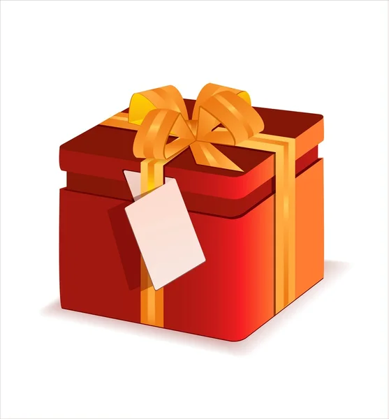 Caja con un regalo — Vector de stock