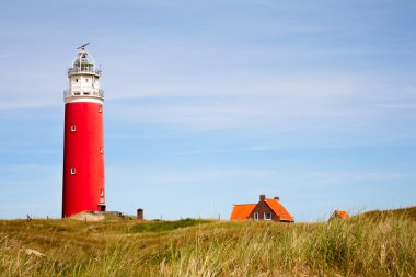 Red Lighthouse on Texel clipart