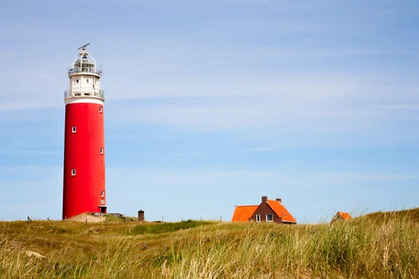 Red Lighthouse on Texel — Stock Photo, Image