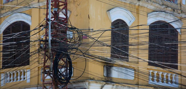 Vietnam power lines — Stock Photo, Image