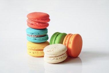 renkli Fransız macarons