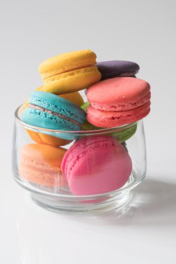 renkli Fransız macarons