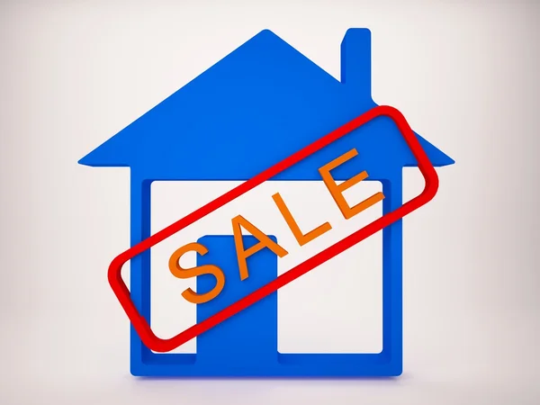 Försäljning hussymbol — Stockfoto