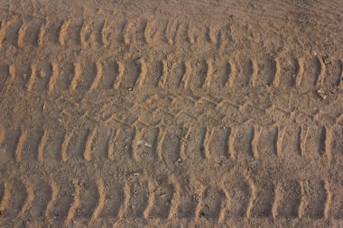 Tekerlek izleri ülke Road