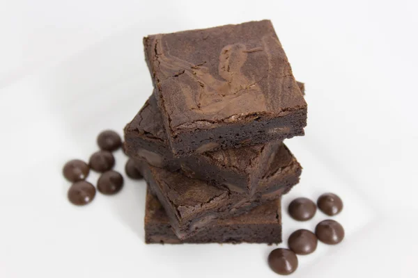 Brownies de chocolate — Fotografia de Stock