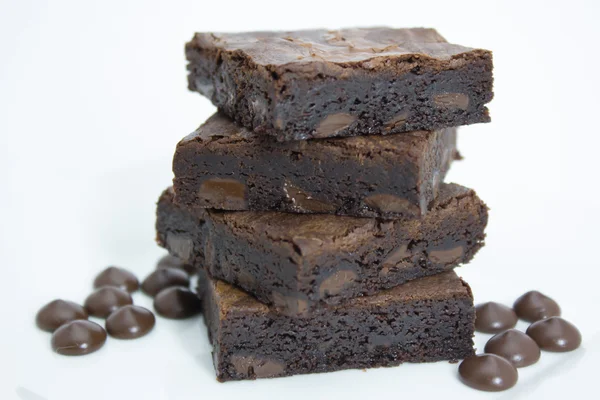 Brownies de chocolate — Fotografia de Stock