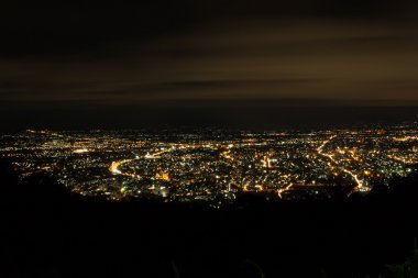 Chiang mai şehri nightview DOI suthep dan