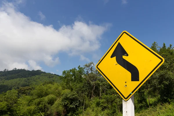 Estrada em forrset — Fotografia de Stock