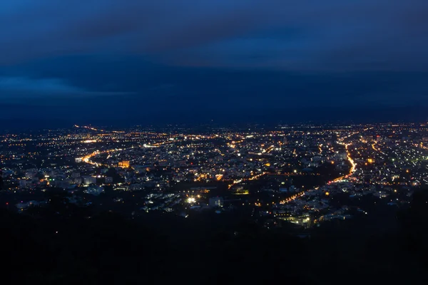Chiang mai şehri nightview DOI suthep dan