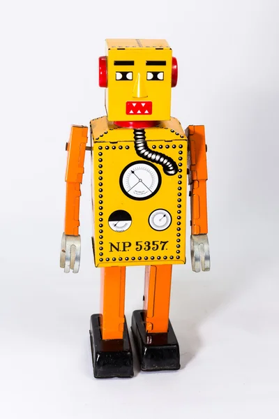 锡玩具机器人 — 图库照片