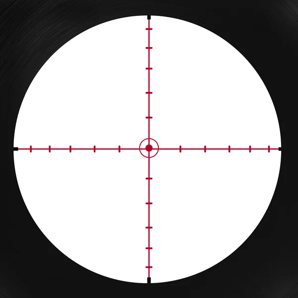 Crosshair kırmızı nokta — Stok fotoğraf