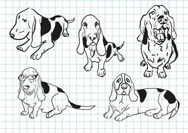 Dibujos animados perro — Vector de stock