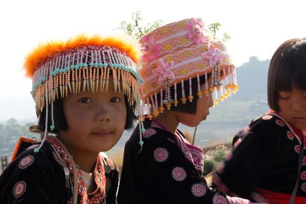 언덕 부족 어린이의 초상 — 스톡 사진
