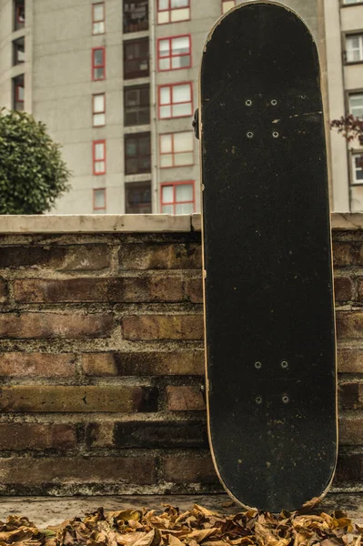 Skateboard Een Park Herfst — Stockfoto