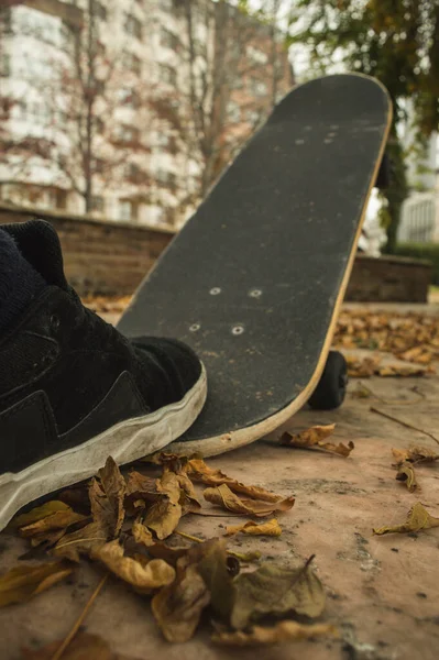 Skateboard Park Autumn — Stock Photo, Image