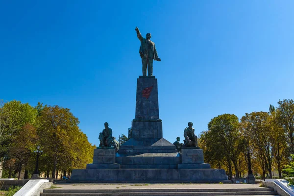 Sebastopol Crimeia Setembro 2012 Monumento Lenin Localizado Centro Cidade Topo — Fotografia de Stock