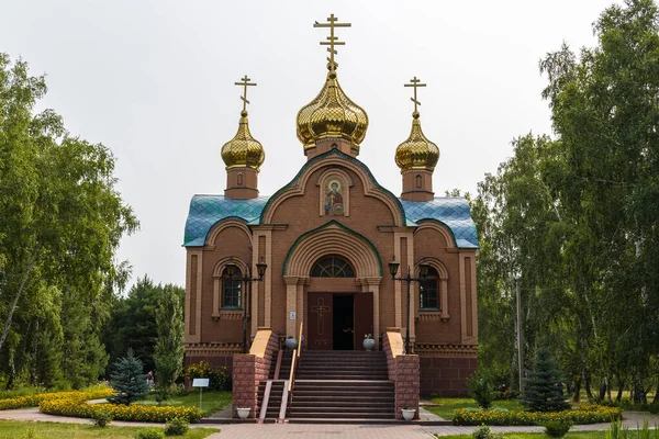 Achairsky修道院圣德米特里耶夫斯基教堂是修道院的第一座建筑 2021年8月5日 俄罗斯奥姆斯克 — 图库照片