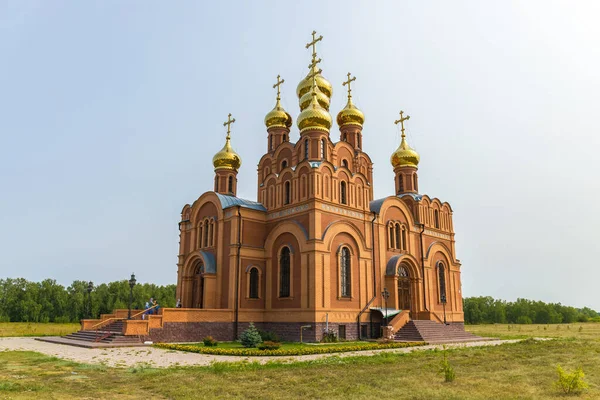 Achairsky修道院假设大教堂 2021年8月5日 俄罗斯奥姆斯克 — 图库照片