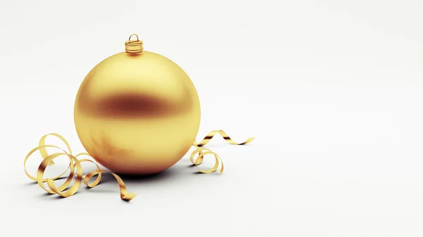 Gouden bal van Kerstmis — Stockfoto